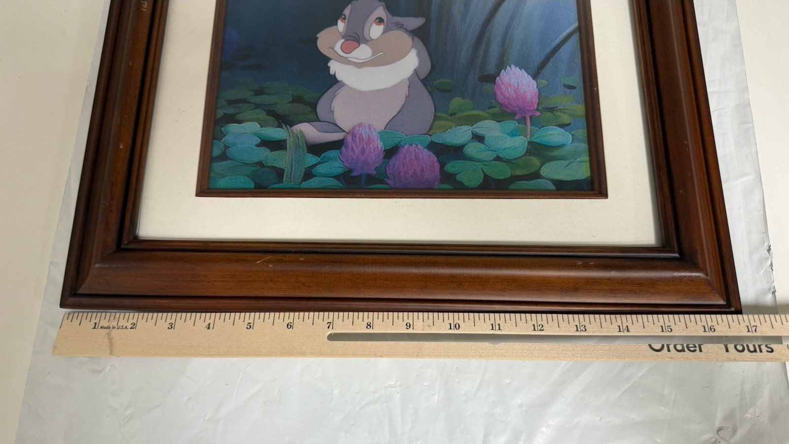 Framed Thumper 8" x 11" Print Disney's Bambi Character, Framed 11" x 17" #24685 Item image 2