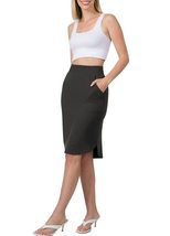 NioBe Clothing Womens High Waist Elastic Band Tulip Skirt Knee Length (L... - £14.81 GBP