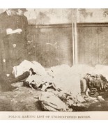 1904 Police Identify Dead Bodies Chicago Iroquois Theater Fire Disaster ... - €34,72 EUR