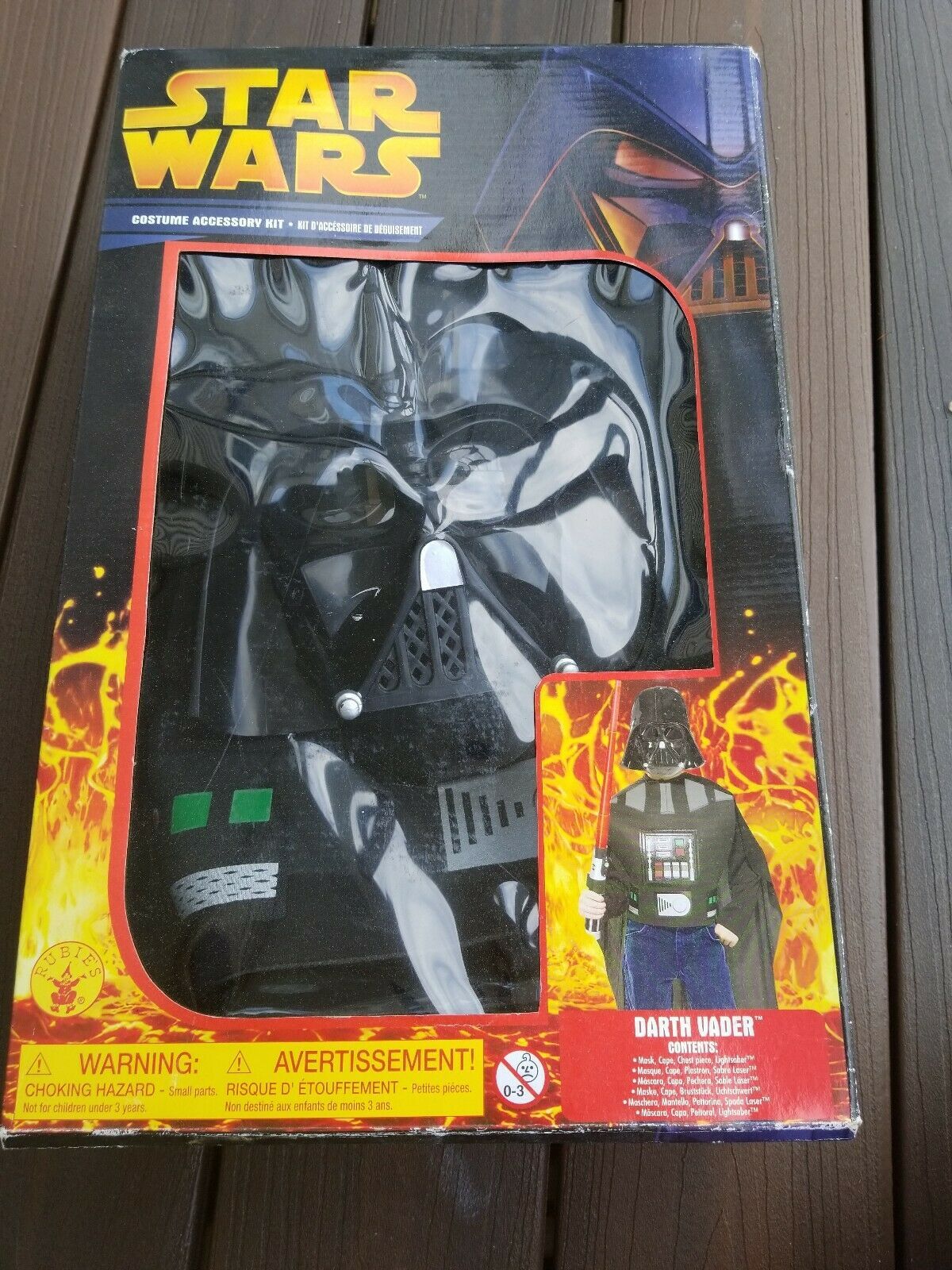 Unused 2005 Star Wars Rubies  Darth Vader Standard Size Costume  - $22.50