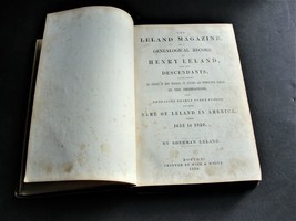 The Leland Magazine a Genealogical record from 1653 to 1850- Magazine 1850.RARE. - £175.22 GBP