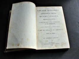 The Leland Magazine a Genealogical record from 1653 to 1850- Magazine 1850.RARE. - £178.05 GBP