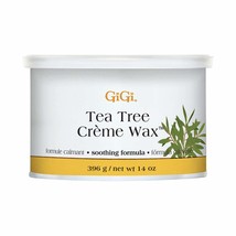 GiGi Tea Tree Creme Hair Removal Soft Wax with Soothing Formula, 14 oz - £21.57 GBP