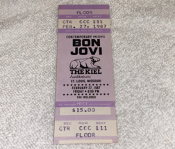 BON JOVI 1987 CONCERT GIG TOUR TICKET KIEL AUDITORIUM MS USA Jon Richie ... - $9.99