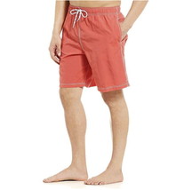 Roundtree &amp; Yorke Men&#39;s Swim Trunks Shorts Swimwear Dark Melon Size Large - $39.99