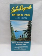 Rock Harbor Lodge Windigo Inn Isle Royale National Park Michigan Brochure - £16.80 GBP