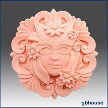 2D Silicone Soap Mold, plaster mold, polymer clay mold – Muse Round - $26.13