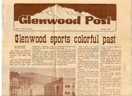 Glenwood Post Buffalo Valley Inn Menu Glenwood Springs Colorado Summer 1977 - £21.84 GBP