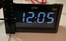 jWIN  AM/FM Radio Auxiliary iPod Connection Alarm Black Clock LARGE NUMB... - $28.79