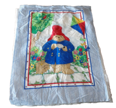 Vintage Paddington Bear With Kite Quilt Panel With Batting 32&quot;X42&quot;, UNFINISHED! - £14.50 GBP