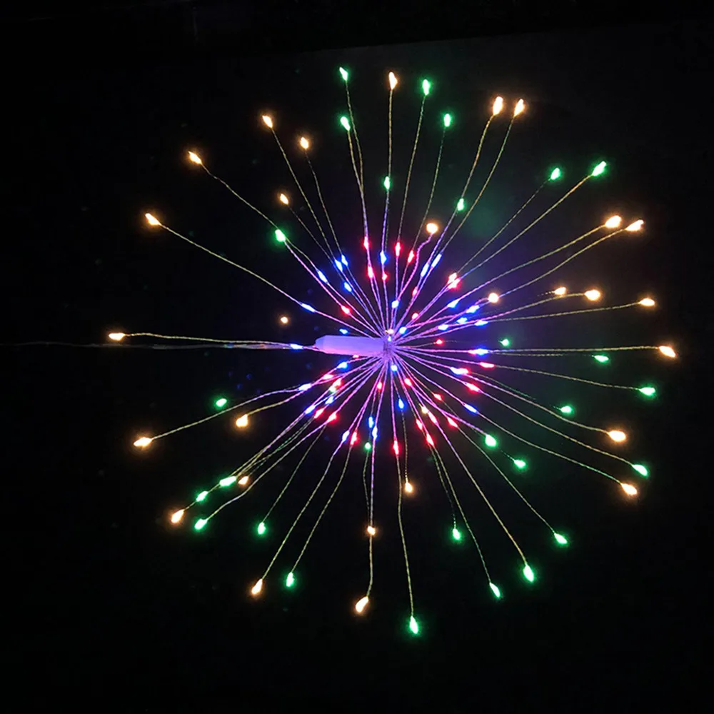 Christmas LED Hanging burst String Lights 100-200 Leds Firework Fairy Gar Christ - £78.05 GBP