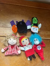 Lot of Plush Halloween Witch Bat Dr. Suess Thing 1 Little Red Riding Hoo... - $13.09