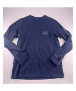 Vineyard Vines Shirt Kids Youth Large Navy Blue Long Sleeve Pullover Cotton - €9,01 EUR