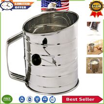 Hand Crank Flour Sifter with 2-Wire Agitator - Perfect for Delicate Cakes - $20.68