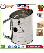 Hand Crank Flour Sifter with 2-Wire Agitator - Perfect for Delicate Cakes - $29.22 CAD