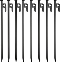RIY Tent Stakes Heavy Duty 12 inch Steel Tent Pegs for Camping Unbreakable and - £35.13 GBP