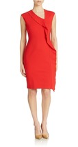 New Anne Klein Women&#39;s Cap Sleeve Cascade Ruffle Sheath Dress Variety co... - $61.59