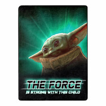 Star Wars The Force is Strong The Child Grogu 46 X 60 Silk Touch Throw Multi-Co - £35.95 GBP