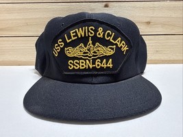 Vintage USS Lewis &amp; Clark MILITARY Hat SSBN-644 Ship Hat New Made In USA... - $29.60