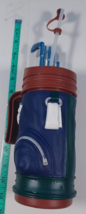 E &amp; B Giftware Golf Bag Themed Drinking Cup Mug Plastic 1996 Vtg - £11.67 GBP