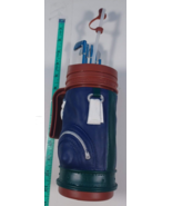 E &amp; B Giftware Golf Bag Themed Drinking Cup Mug Plastic 1996 Vtg - £11.70 GBP