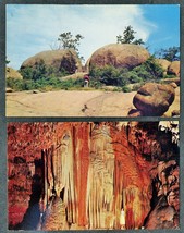 2 Vintage Geology POSTCARDS 1959 1961 Elephant Rocks MO Meramec Caverns Vintage - £7.98 GBP