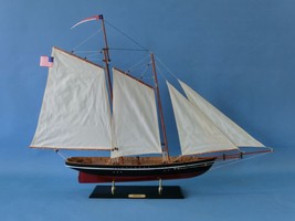 Wooden America Model Sailboat Decoration 35&quot;&quot; - £104.27 GBP