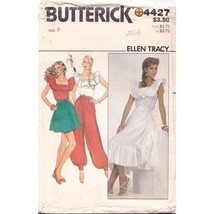 Vintage Sewing PATTERN Butterick 4427, Ellen Tracy 1980s Misses Top Skirt Shorts - $28.06