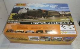MTH Rail King PRR Pennsylvania 4-6-0 Freight Set Ready To Run - Empty Bo... - $23.98