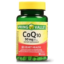 Spring Valley CoQ10 Softgels, 50 mg, 30 Count. - $12.86