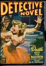Detective Novel-Spring 1949-violent -hard boiled crime pulp-terrified wo... - $72.75