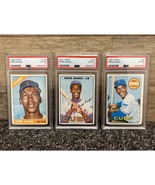 1966-67-69 Topps Ernie Banks Baseball Cards - Lot of 3 PSA Graded! - $193.49