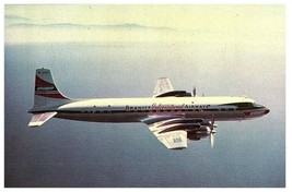 Braniff International Airways Douglas DC-7C Postcard 1956 - £27.13 GBP