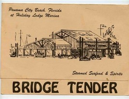 Bridge Tender Menu Holiday Lodge Marina Panama City Beach Florida  - £14.01 GBP