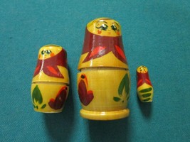 Russian Nesting Dolls (3) 3&quot; Largest And Extra Doll, 4 Pcs Lot - £19.55 GBP
