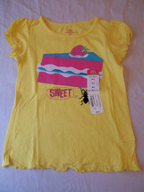 Okie Dokie Girls Tee Shirt Yellow Cake with Ant Short Sleeve  Size M5 New W Tag - £6.33 GBP