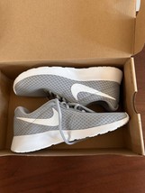 BNIB Nike Tanjun Women&#39;s Shoes, DJ6257, Size 6, Wolf Grey/White-Barely Volt - $58.40