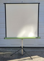 *N) Vintage Radiant Portable Collapsible Movie Projector Screen 40&quot; x 40&quot; - £43.51 GBP