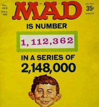 MAD Magazine Dec 1968 Issue 123 Movies TV Red Baron Mannix Judd for the Defense - £24.29 GBP