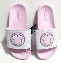 Girls Soccer Slides Sizes 13 1 2 3 4 or 5 Minnie Mouse Disney Slip On Shoes - $16.95