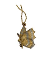 Necklace Butterfly Pendant 1928 gold silver tone 16&#39; chain - $13.86