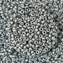 Seed Beads Glass Beads Craft Jewellery Making and Embroidery Silver 100gm - $9.50