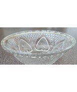 Set of Four (4) ~ Clear Cut Glass ~ Floral Design ~ 7&quot; Dia. x 2.75&quot; Tall... - £23.52 GBP