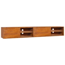 Wall-mounted TV Cabinet 180x30x30 cm Solid Teak Wood - £132.34 GBP