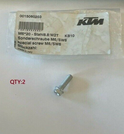 KTM 0015060203 Hh Collar Screw M 6X20  SEE FITMENT QTY 2 - $2.10