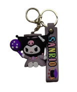 Kawaii Gothic Graduation Style Keychain Cute Devil Girl Charm - $16.99