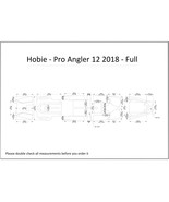 2018 Hobie Pro Angler 12 Full Kayak Boat EVA Foam Teak Deck Floor Pad Fl... - $435.76 CAD