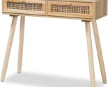 Baxton Studio Maclean Console Tables, Beige/Natural Brown - $222.99