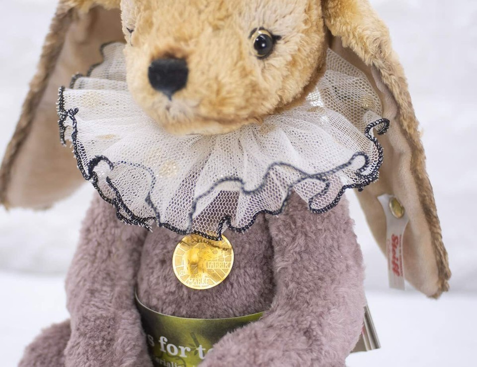 STEIFF  - Teddies for Tomorrow Lavender Rabbit 13" Limited Edition Plush by STEI Item image 3