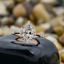 2.0 CT Vintage Style lab diamond Engagement Ring, Lab Grown Marquise Cut... - $314.00